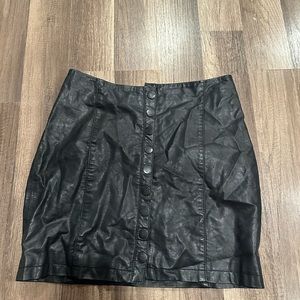 And very good condition black free people, leather skirt
